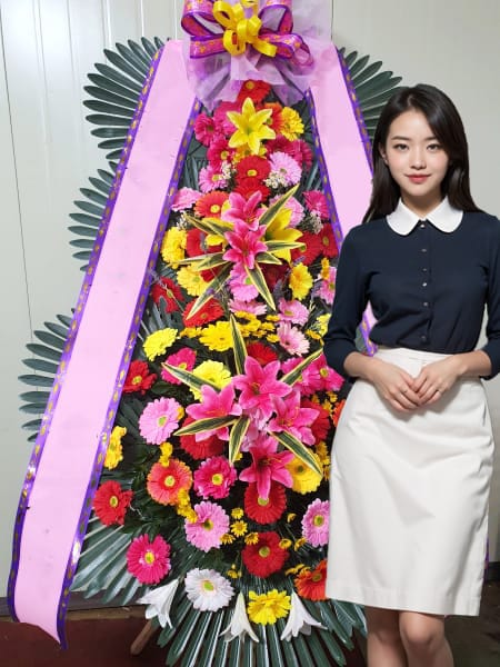라마다 서울 신도림 호텔 웨딩 3단화환 기본형