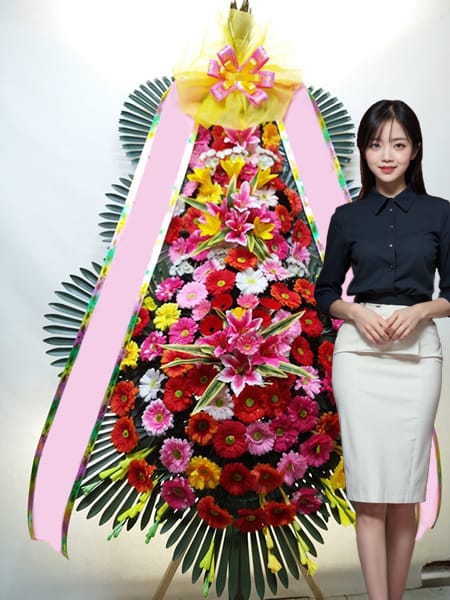 라마다 서울 신도림 호텔 웨딩 3단화환 고급형